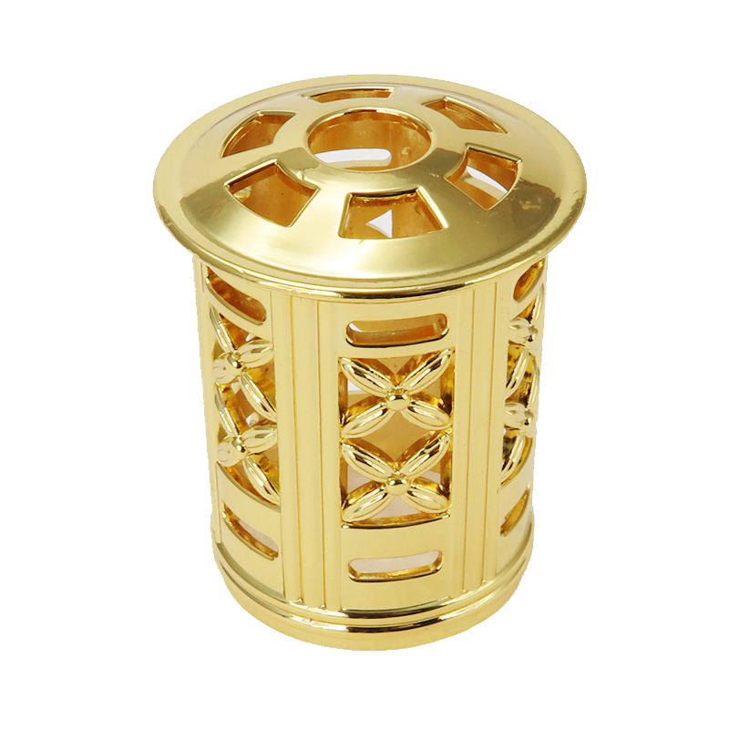 Arabic Style Essential Oils Dropper Bottle Container Metal Cap Zinc Alloy Die Casting Vintage Golden Aromatheropy Bottle Metal Cap