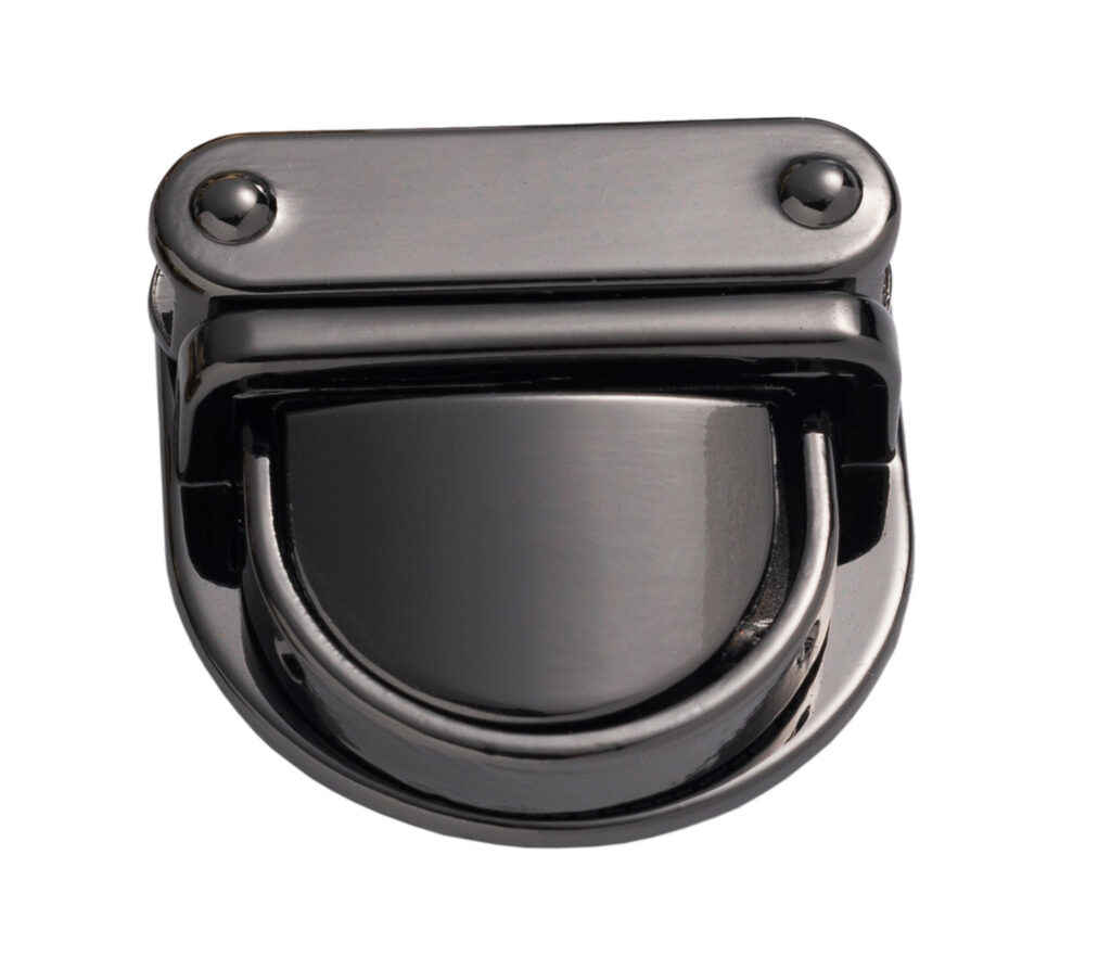 Handbag Hardware Metal Press Bag Lock Custom Zinc Alloy Decorative Closure Swivel Lock Handbag Accessories