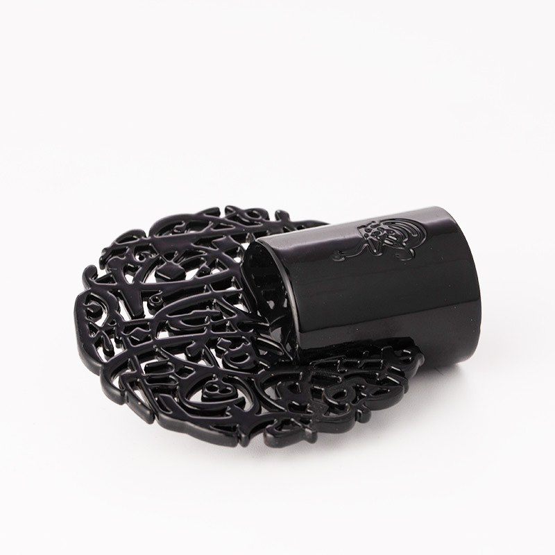 Zinc Alloy Black Perfume Bottle Cap Tree Shaped China Manufacturer Customized Cosmetic Bottle Cap