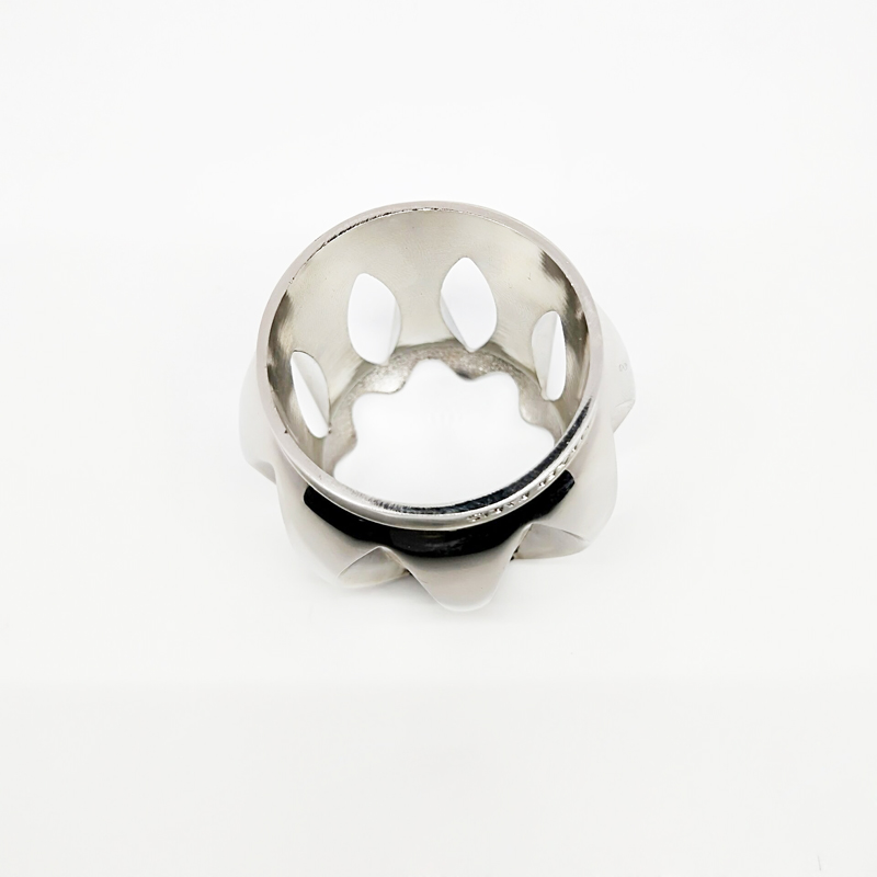 Crown Shaped Custom Die Casting Silver Metal Perfume Cap Zamac Metal Bottle Cap