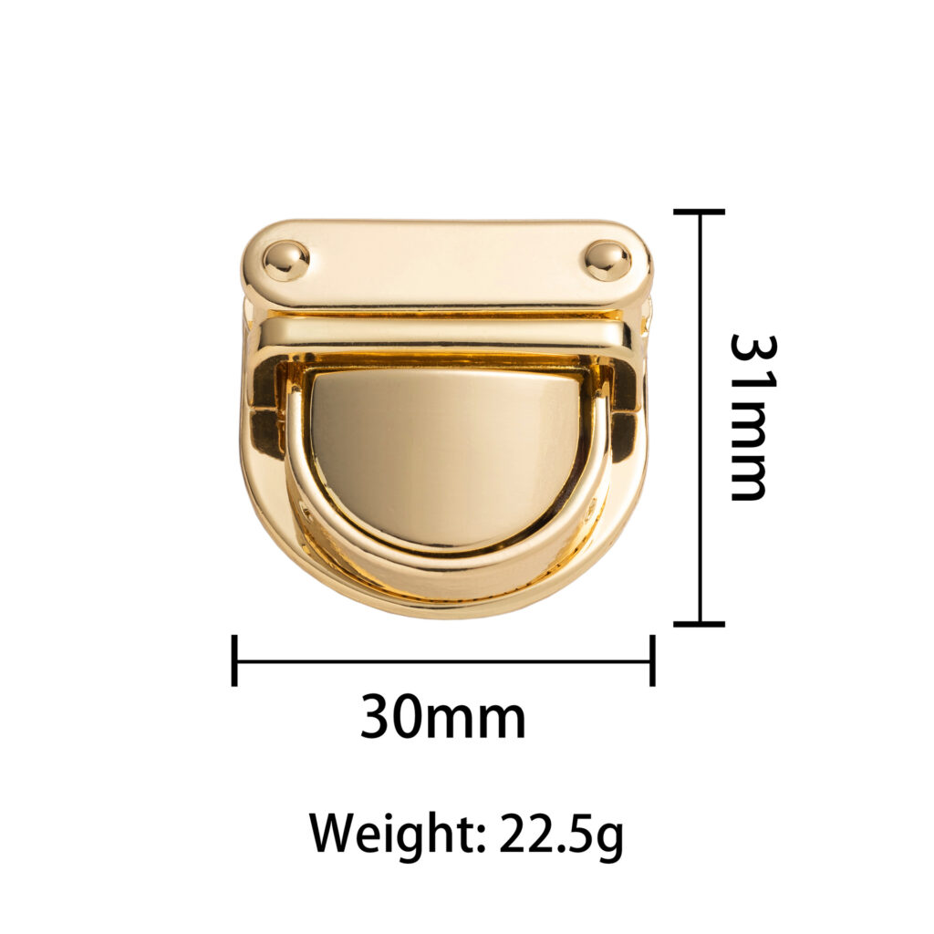 Bag Briefcase Spring Lock Snap Decorative Clasps Closure Leather Craft Hardware Accessory