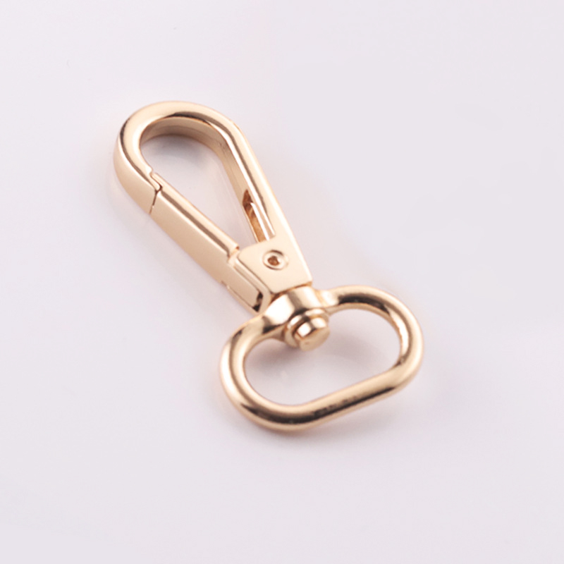 Custom Zinc Alloy Die Casting Pet Buckle Snap Hooks Golden Color