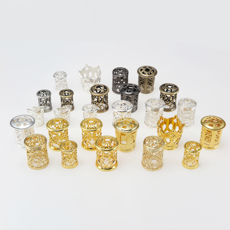 Refillable Perfume Bottles Decoration Metal Cap Custom Zinc Alloy Die Casting