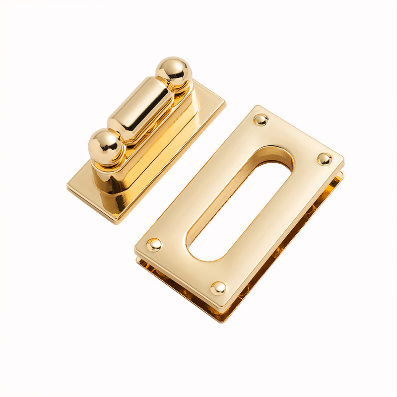 Zinc Alloy Decorative Closure Swivel Lock Custom Handbag Accessory Twist Lock