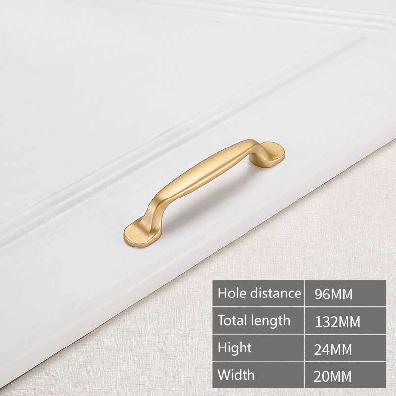 Aluminum Alloy Die Casting Golden Metal Wardrobe Door Handle China Die Casting Custom Factory