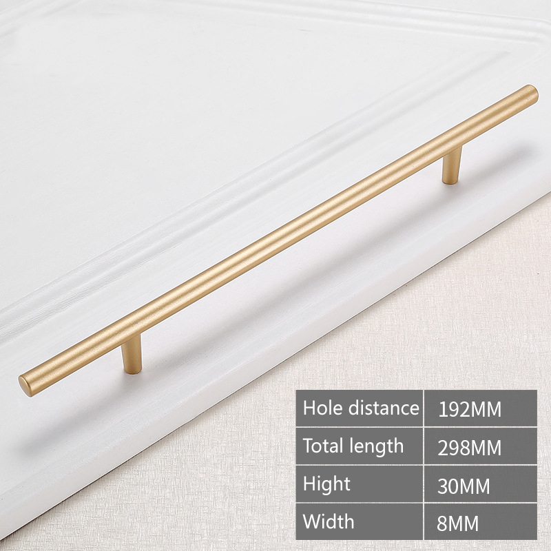 Aluminum Alloy Die Casting Golden Metal Wardrobe Door Handle China Die Casting Custom Factory