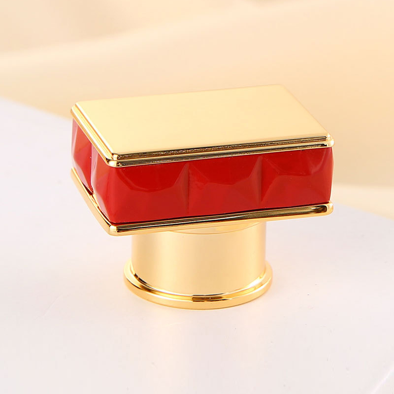 Zamac Golden Square Refillable Perfume Bottles Caps OEM China mfg